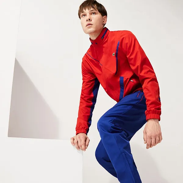 Bộ Quần Áo Gió Nam Lacoste Rouge Cosmique WH2045 DBR Màu Đỏ - Xanh Blue Size 2 - Thời trang - Vua Hàng Hiệu