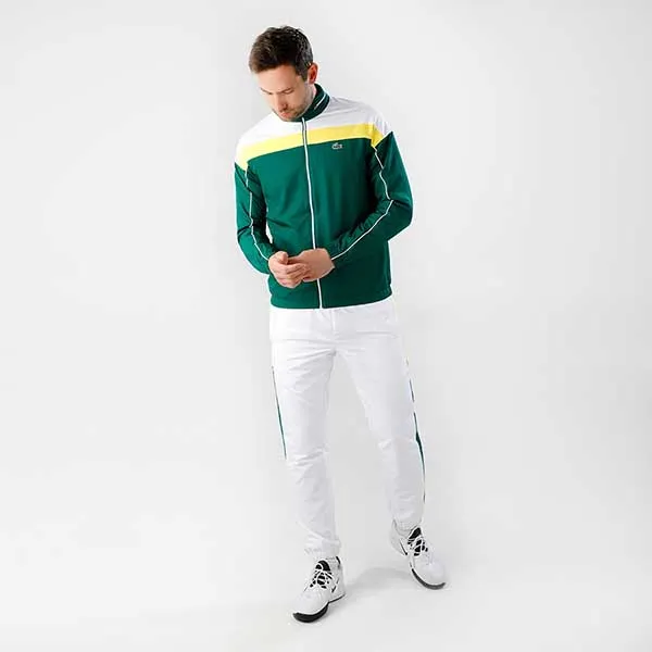 Bộ Thể Thao Nam Lacoste Men's Sweatsuit Màu Xanh Green/Trắng Size 3