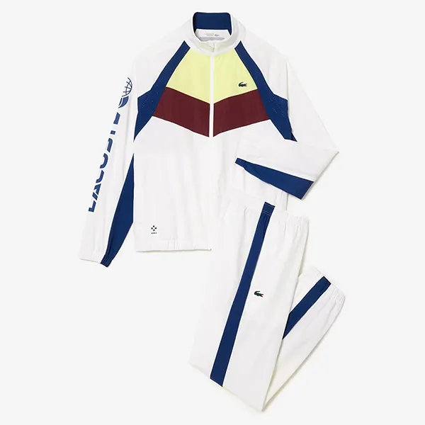 Bộ Thể Thao Nam Lacoste Tennis x Daniil Medvedev WH1789 Q8I Màu Trắng Size 4