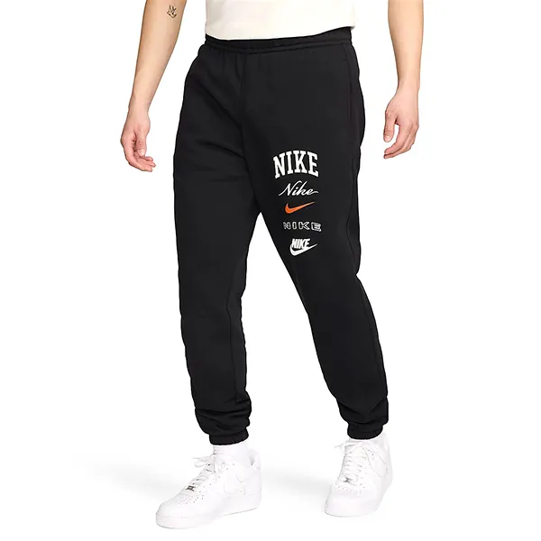 Bộ Thể Thao Nam Nike Club Fleece DX0796-010/FN2611-010 Màu Đen Size M