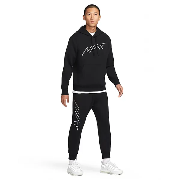 Bộ Thể Thao Nam Nike Club Fleece Logo FB7489-010/FB7478 010 Màu Đen Size S
