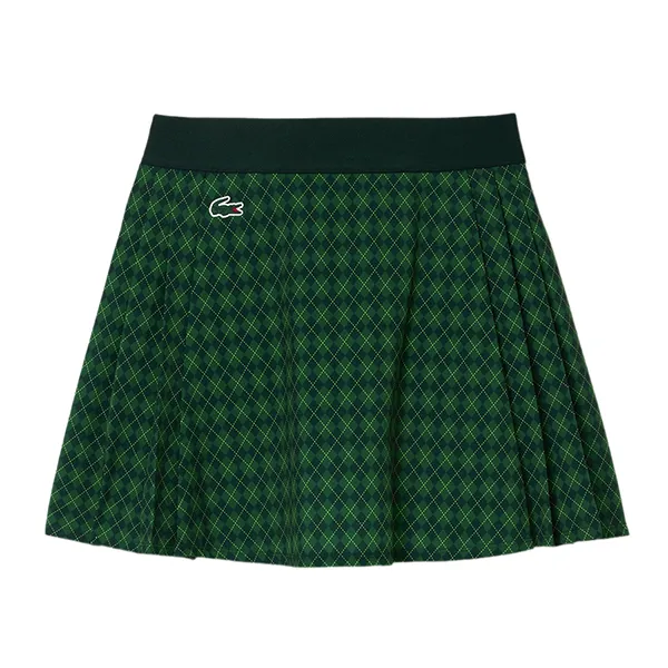 Chân Váy Nữ Lacoste Women's Lined Ultra Dry Stretch Golf Skirt JF9433 51 E3D Màu Xanh Green Size 38