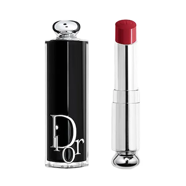 Combo Son Và Vỏ Son Dior Addict 872 Red Heart Màu Đỏ Đậm (Vỏ Màu Xanh Denim)
