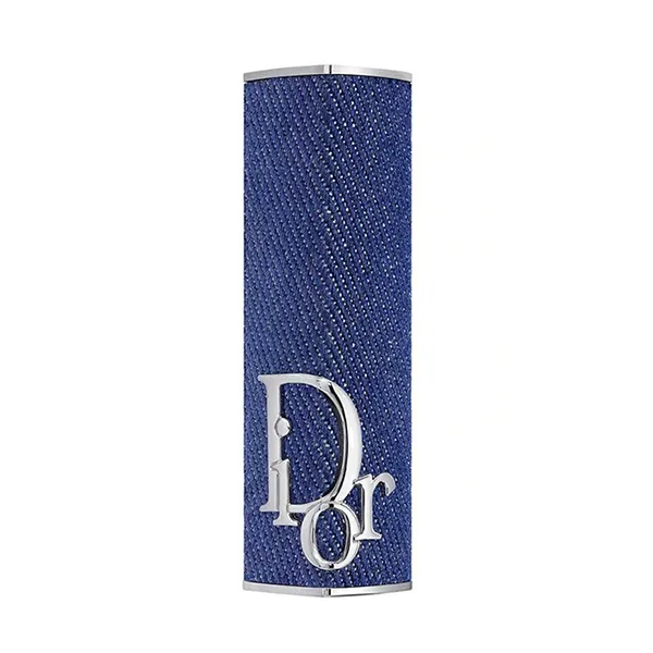 Combo Son Và Vỏ Son Dior Addict 872 Red Heart Màu Đỏ Đậm (Vỏ Màu Xanh Denim)