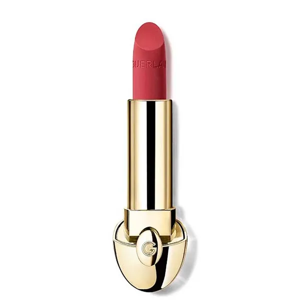 Combo Vỏ Son + Son Guerlain Rouge G Velvet Refill 366 Le Rose Pompon Màu Hồng Đào - Son Môi - Vua Hàng Hiệu