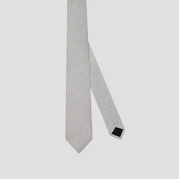 Cà Vạt Nam Dior Light Gray With Monogram Logo - 03C1047A0330 810 Màu Xám - Thời trang - Vua Hàng Hiệu