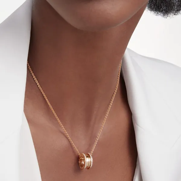 Dây Chuyền Nữ Jewery Luxury B. ZERO1 18K Rose Gold & Diamond Pendant Necklace Màu Vàng Hồng - Trang sức - Vua Hàng Hiệu