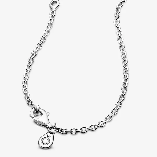 Dây Chuyền Nữ Pandora Moments Cable Chain Necklace 590200 Màu Bạc C_ED