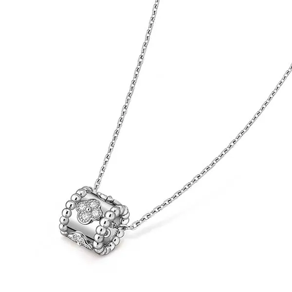 Dây Chuyền Jewery Luxury Perlée Clovers Pendant VCARO2EF00 Màu Bạc - Trang sức - Vua Hàng Hiệu