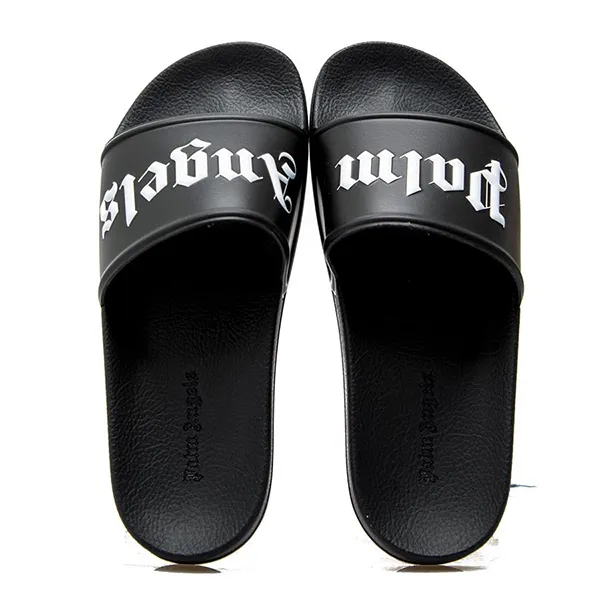 Dép Palm Angels PMIC001C99PLA001 Pool Slides Black Màu Đen Size 40 - Dép - Vua Hàng Hiệu