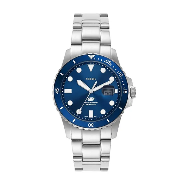 Đồng Hồ Nam Fossil Blue 42mm FS6029 Màu Bạc Xanh