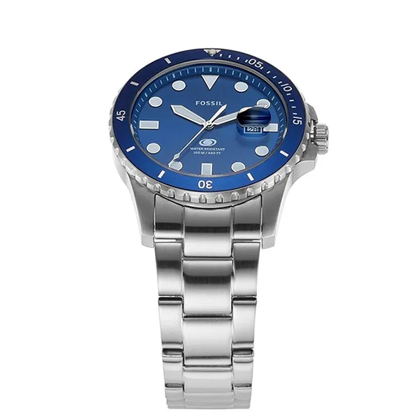 Đồng Hồ Nam Fossil Blue 42mm FS6029 Màu Bạc Xanh
