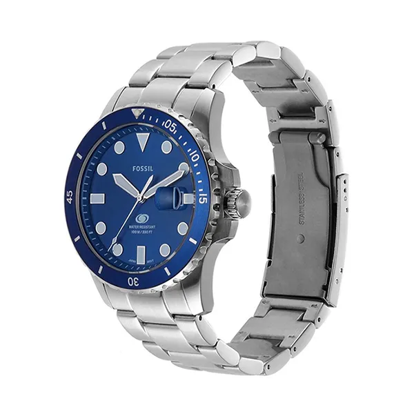 Đồng Hồ Nam Fossil Blue 42mm FS6029 Màu Bạc Xanh