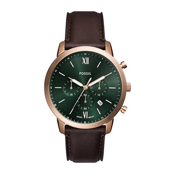 Đồng Hồ Nam Fossil Neutra Chronograph 44mm FS6073 Màu Nâu Xanh