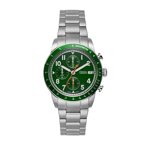 Đồng Hồ Nam Fossil Sport Tourer 42mm FS6048 Màu Bạc Xanh