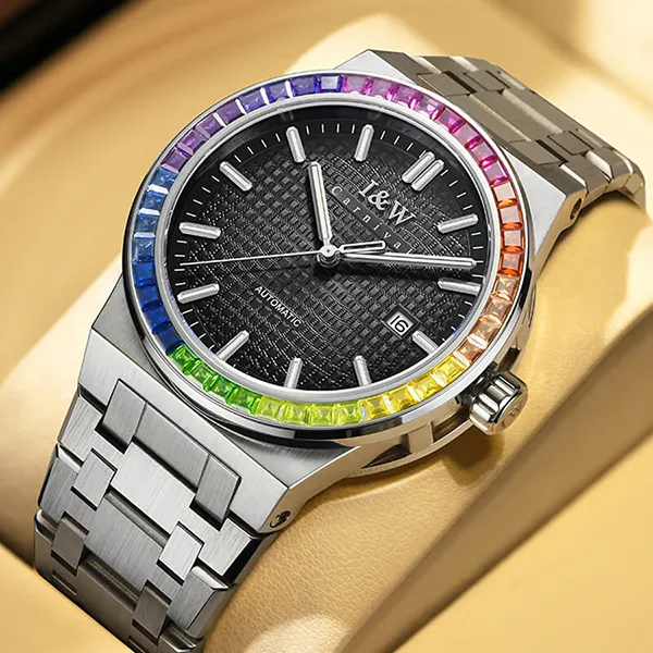 Đồng Hồ Nam I&W Carnival Automatic Watch IW716G-DT (IW716G5) Màu Bạc/Đen - Đồng hồ - Vua Hàng Hiệu