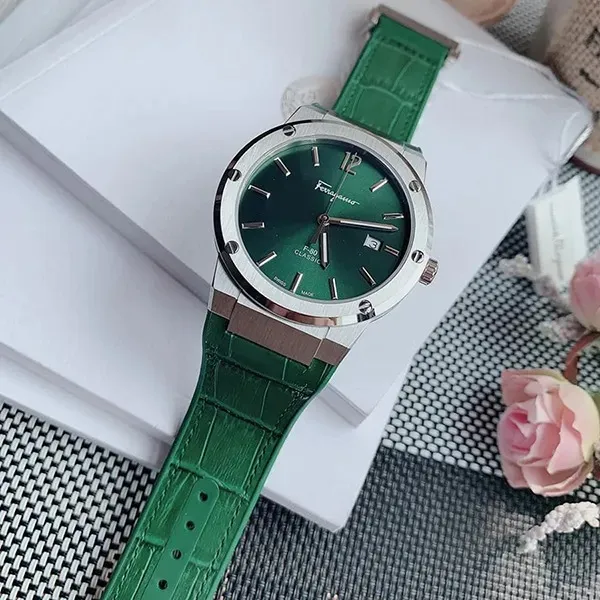 Đồng Hồ Nam Salvatore Ferragamo F-80 Classic Watch SFDT00119 Màu Xanh Lá N-HM