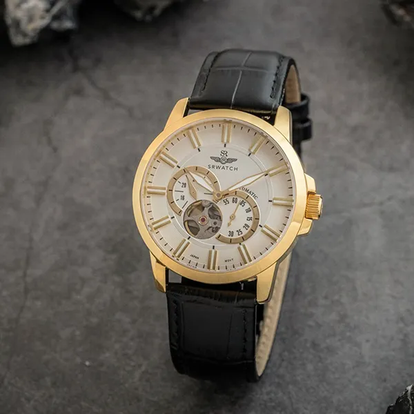 Đồng Hồ Nam SRWATCH Automatic Open Heart Watch SG8872.4602RNT Màu Đen - Vàng - Đồng hồ - Vua Hàng Hiệu