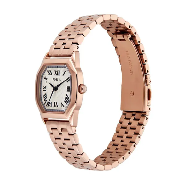 Đồng Hồ Nữ Fossil Harlow Octagon Watch ES5386 Màu Vàng Hồng