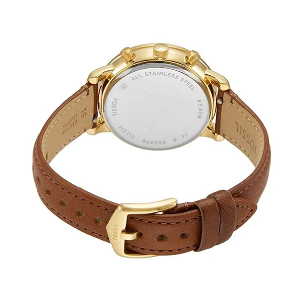 Đồng Hồ Nữ Fossil Neutra Chronograph 36mm ES5278 Màu Nâu Trắng