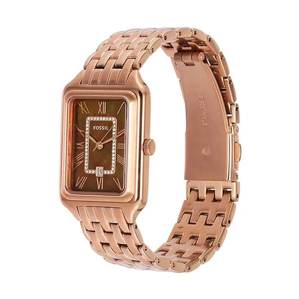 Đồng Hồ Nữ Fossil Raquel 26mm ES5323 Rose Gold Màu Vàng Hồng