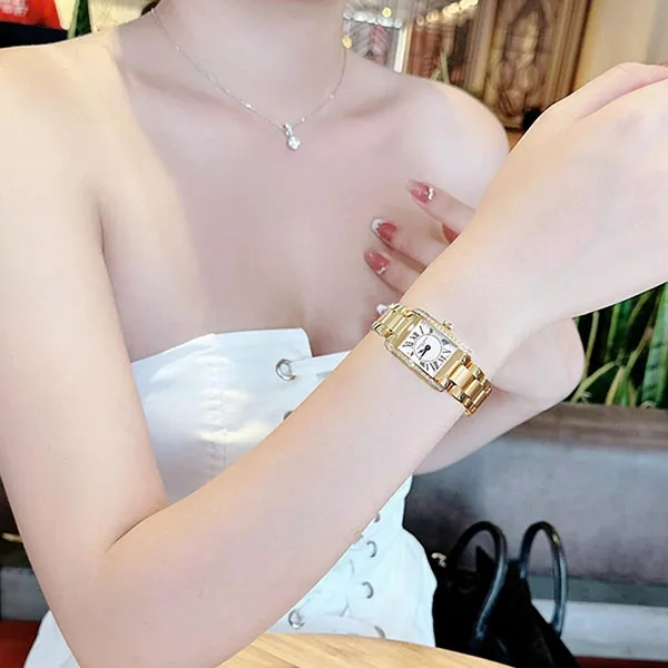 Đồng Hồ Nữ Frederique Constant FC-200MCD15B 23 x 21mm Màu Vàng