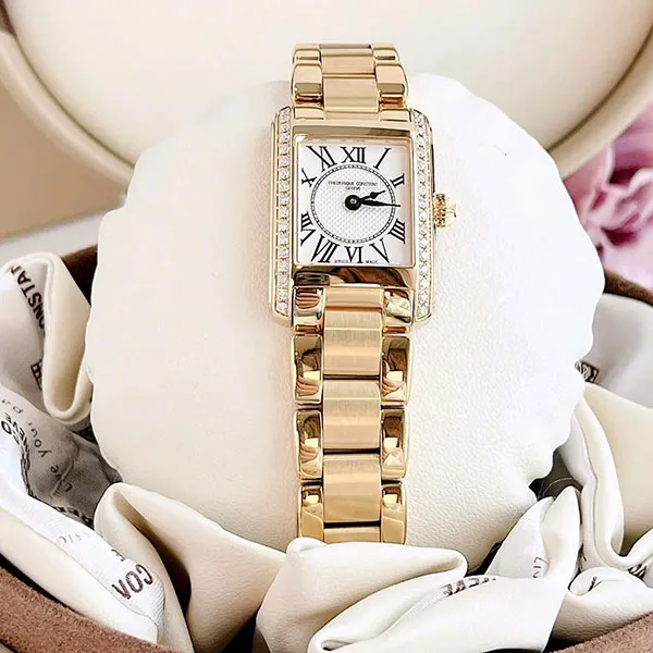 Đồng Hồ Nữ Frederique Constant FC-200MCD15B 23 x 21mm Màu Vàng