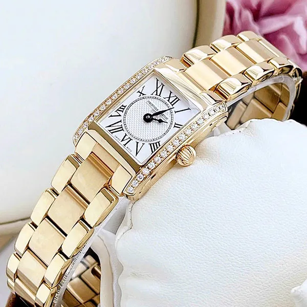 Đồng Hồ Nữ Frederique Constant FC-200MCD15B 23 x 21mm Màu Vàng