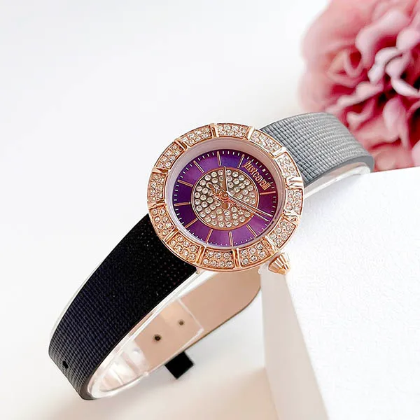 Đồng Hồ Nữ Just Cavalli Eleganza Mini 28mm Màu Đen