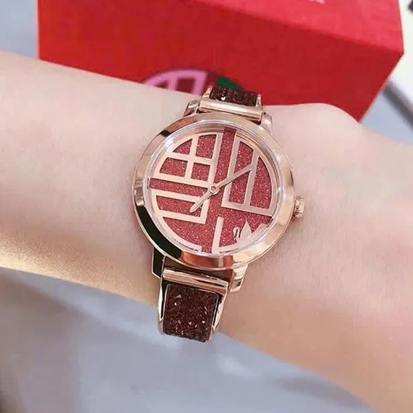 Đồng Hồ Nữ Swarovski Quartz Cosmic Rock 5538456 Màu Đỏ/ Vàng Hồng - Đồng hồ - Vua Hàng Hiệu