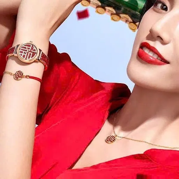 Đồng Hồ Nữ Swarovski Quartz Cosmic Rock 5538456 Màu Đỏ/ Vàng Hồng - Đồng hồ - Vua Hàng Hiệu
