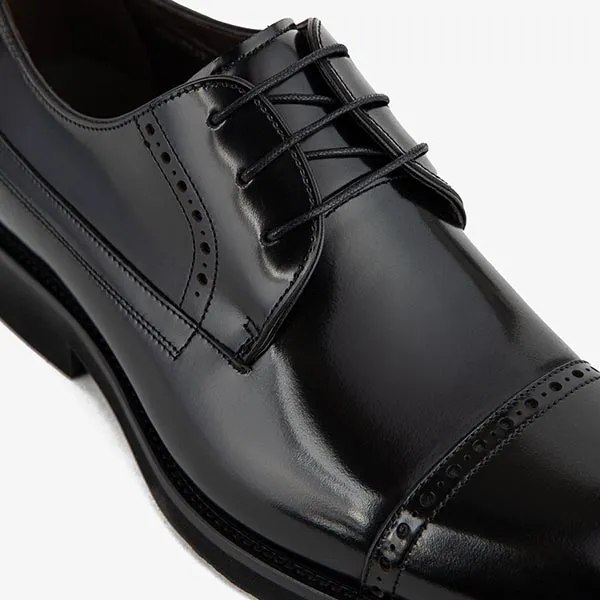 Giày Da Nam Giovanni Derby GSH0147-1 Màu Đen Size 39