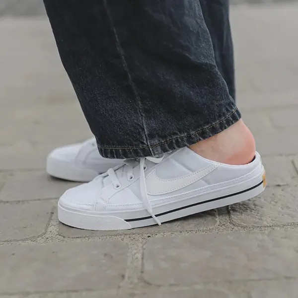Giày Hở Gót Nữ Nike Court Legacy Mule DB3970-100 Màu Trắng Size 36.5