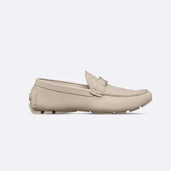 Giày Lười Nam Dior In Beige Leather - 3LO114ZAY 120 Màu Be Size 40