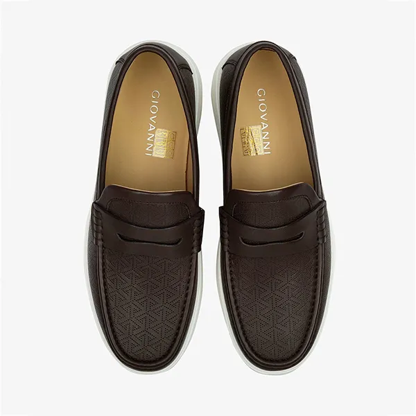 Giày Lười Nam Giovanni Loafer GSH0140-1 Màu Nâu Đậm Size 43 - Giày - Vua Hàng Hiệu