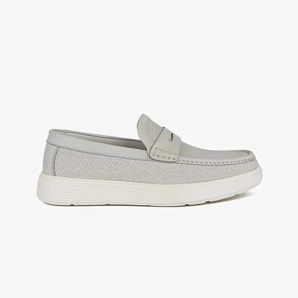 Giày Lười Nam Giovanni Loafer GSH0140-1 Màu Trắng Xám Size 42 - Giày - Vua Hàng Hiệu