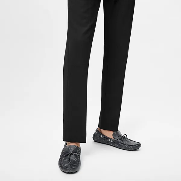 Giày Lười Nam Louis Vuitton LV Arizona Moccasin Graphite 0203 Màu Đen Size 5.5 - Giày - Vua Hàng Hiệu