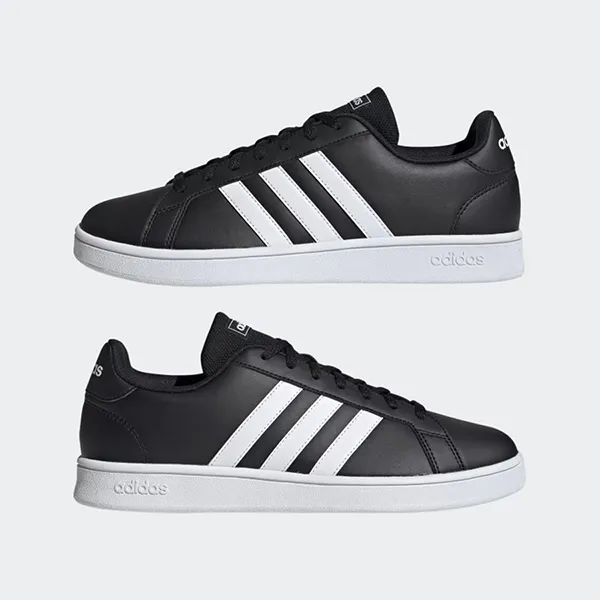 Giày Sneaker Nam Adidas Grand Court Base Core Black EE7900 Màu Đen Size 44
