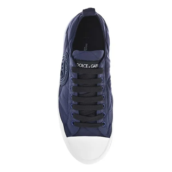 Giày Sneaker Nam Dolce & Gabbana D&G Canvas Portofino CS1888 AO771 Màu Xanh Navy Size 5