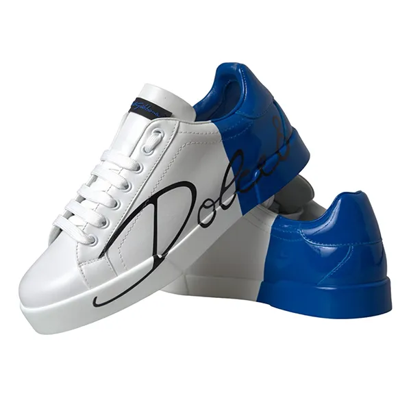 Giày Sneaker Nam Dolce & Gabbana D&G CS1600 AI053 Màu Trắng Phối Xanh Dương Size 6 - Giày - Vua Hàng Hiệu
