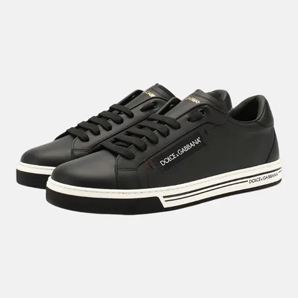 Giày Sneaker Nam Dolce & Gabbana D&G Tag DG CS1572AV165 Màu Đen Size 5