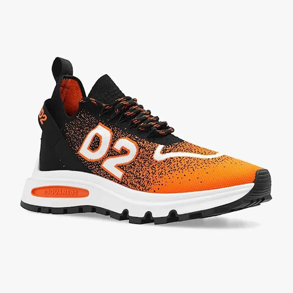 Giày Sneaker Nam Dsquared2 Run Ds2 Sneakers Orange Gr.43 UVP SNM0211 Màu Đen Phối Cam Size 41 - Giày - Vua Hàng Hiệu