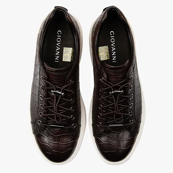 Giày Sneaker Nam Giovanni GSH0134-1 Màu Nâu Size 40