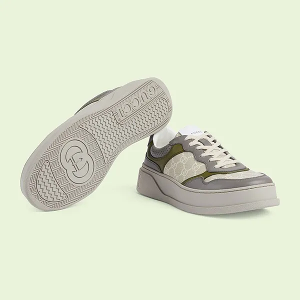 Giày Sneaker Nam Gucci GG 700641UPG901282 Màu Be Xám Size 40.5 - Giày - Vua Hàng Hiệu