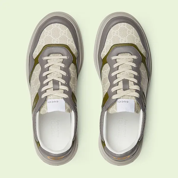 Giày Sneaker Nam Gucci GG 700641UPG901282 Màu Be Xám Size 40.5 - Giày - Vua Hàng Hiệu