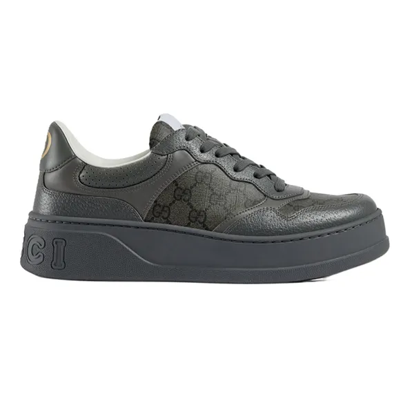 Giày Sneaker Nam Gucci Lace-up Black 726543-AABYJ-1343 Màu Đen Xám Size 40