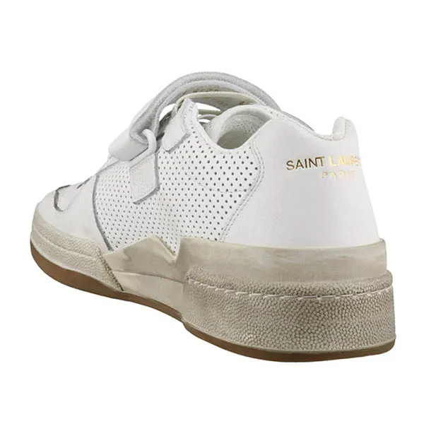 Giày Sneaker Nam Yves Saint Laurent YSL Sl24 In Used-look Leather Optic White 60254604L109030 Màu Trắng Size 35 - Giày - Vua Hàng Hiệu