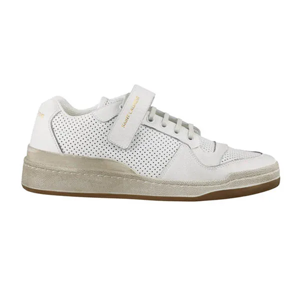 Giày Sneaker Nam Yves Saint Laurent YSL Sl24 In Used-look Leather Optic White 60254604L109030 Màu Trắng Size 35 - Giày - Vua Hàng Hiệu