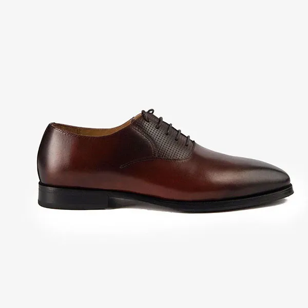 Giày Tây Nam Giovanni Oxford GSH0109-1HB Màu Nâu Đậm Size 39