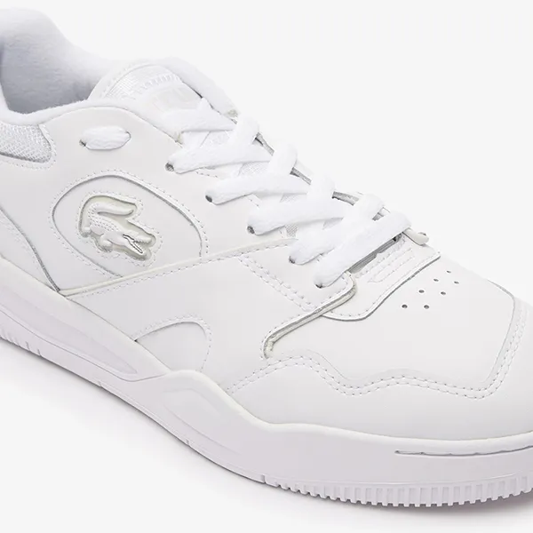Giày Thể Thao Nam Lacoste Men's Lineshot Leather Sneakers 46SMA0110 G21 Màu Trắng Size 39.5